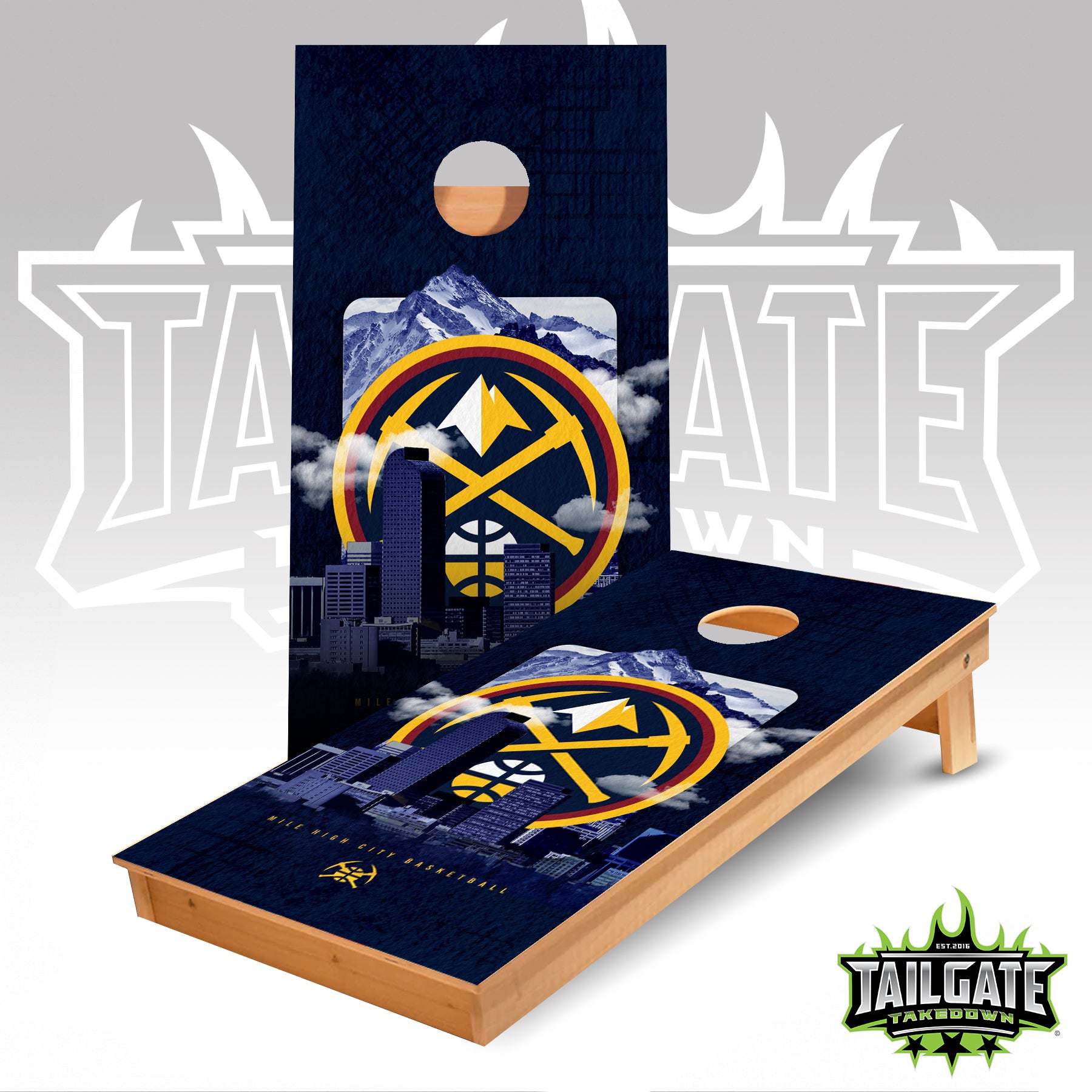 Denver Nuggets Cornhole Boards