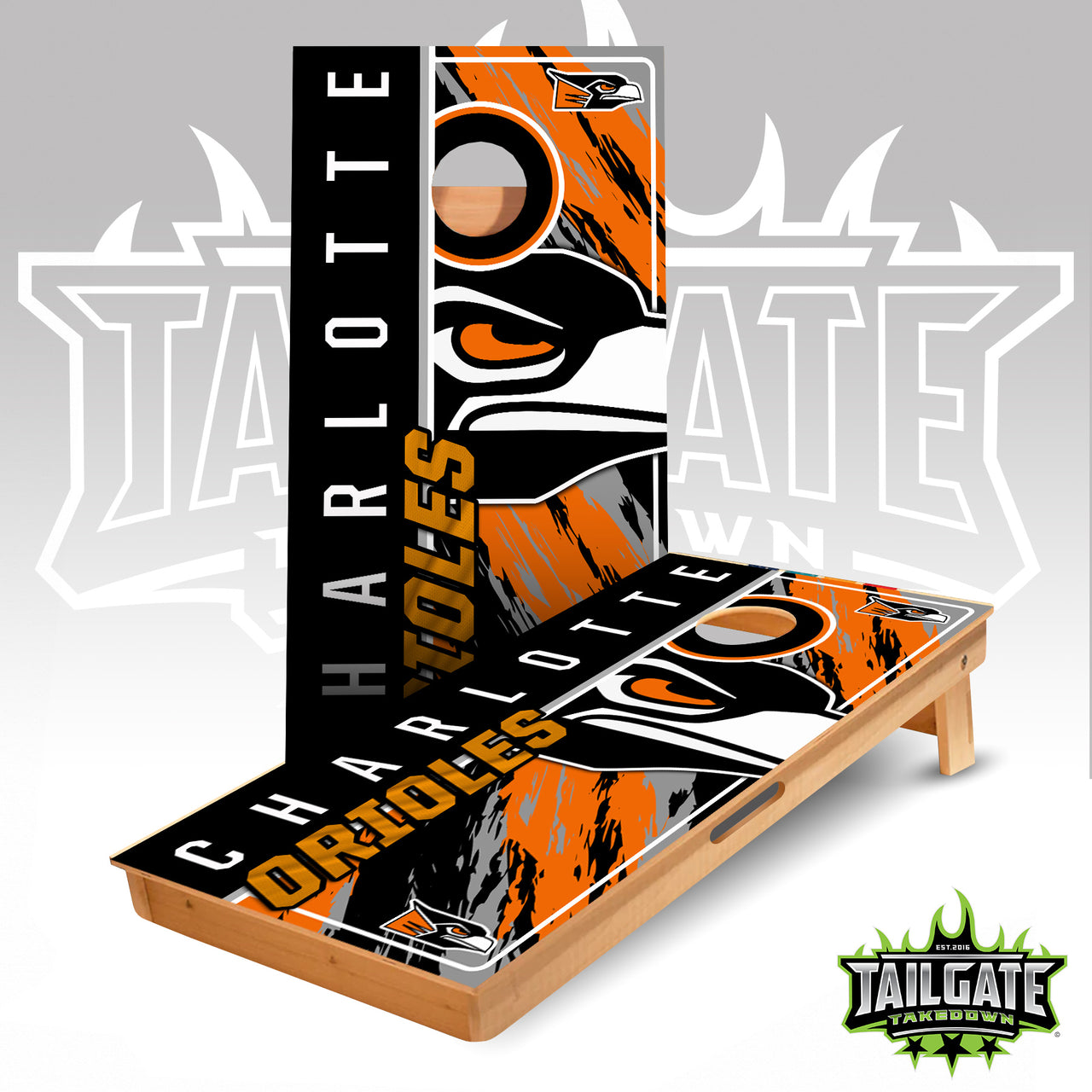 Charlotte Orioles Cornhole Boards