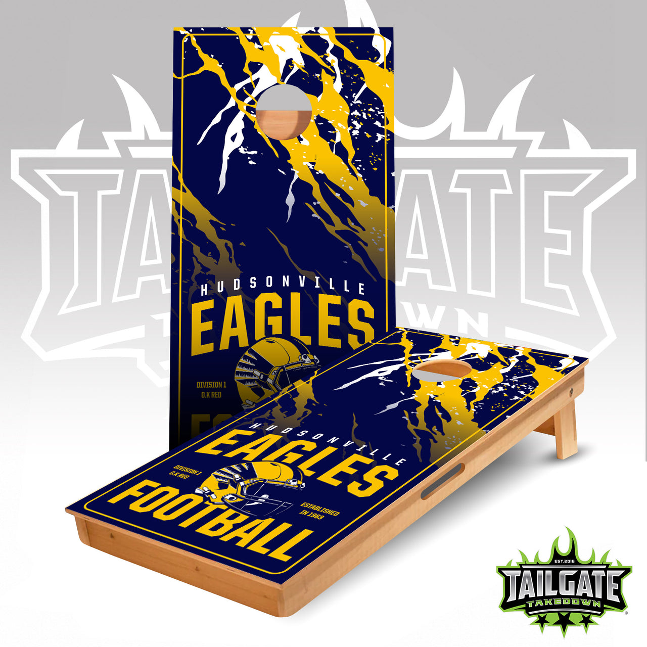 Hudsonville Eagles Football Cornhole Boards