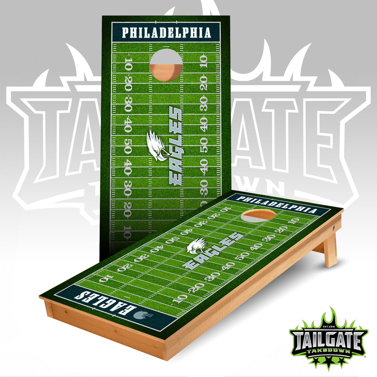 Philadelphia Field Cornhole Boards