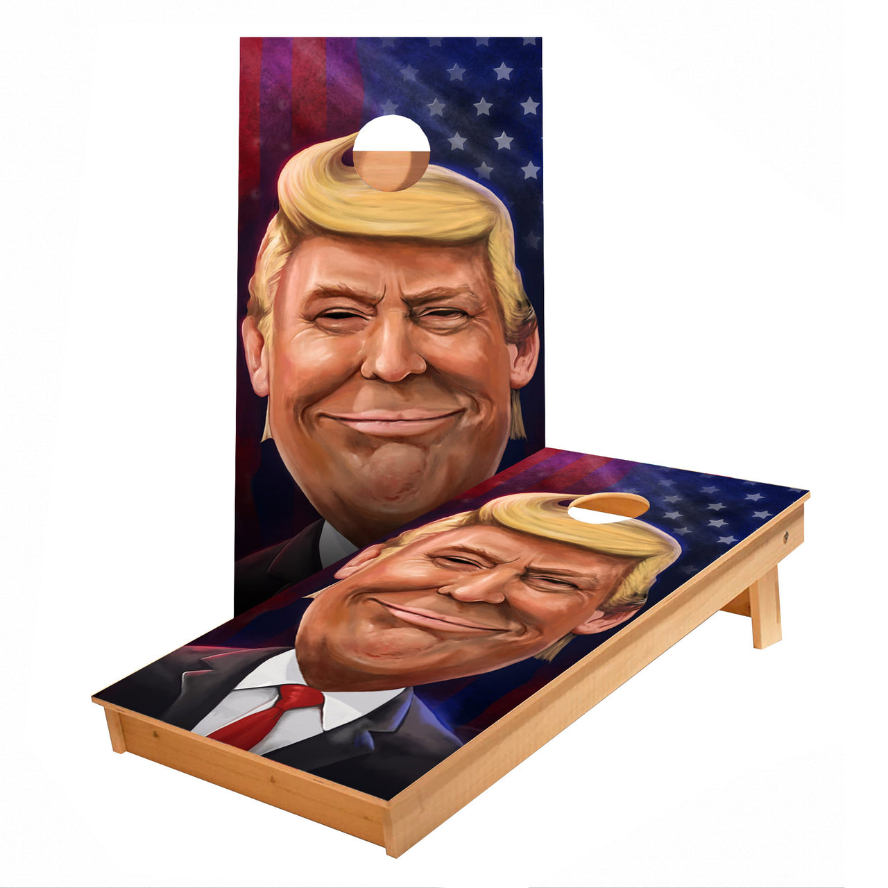 Trump Cartoon Cornhole Boards